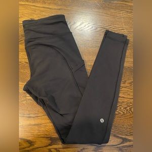 Lululemon cold weather running tights. Fair used condition.